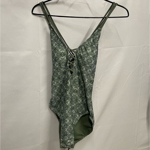 Ibiza Strappy Green One Piece swimsuit - Picture 1 of 5